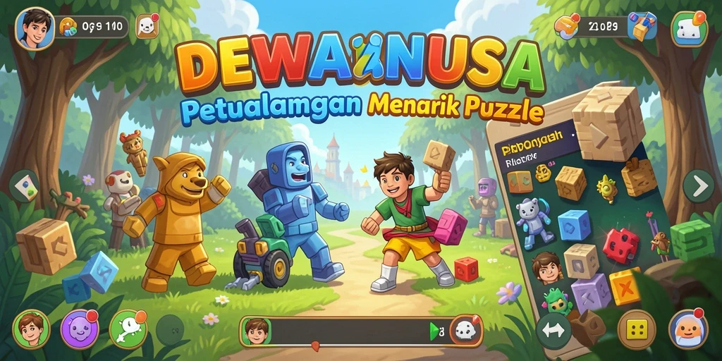 Tampilan gameplay DEWANUSA yang menarik dan penuh warna.