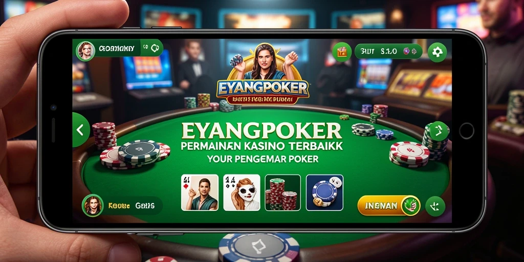 Tampilan menarik dari gameplay poker di EYANGPOKER.