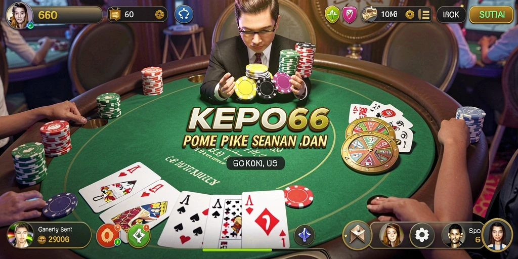 Tampilan gameplay seru dalam aplikasi KEPO66