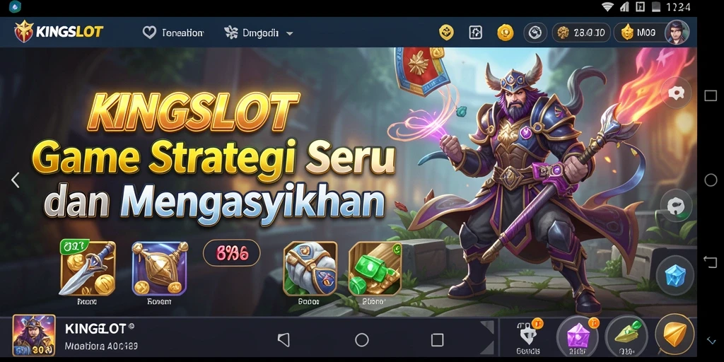 Tampilan menarik gameplay KINGSLOT dalam aksi strategis.