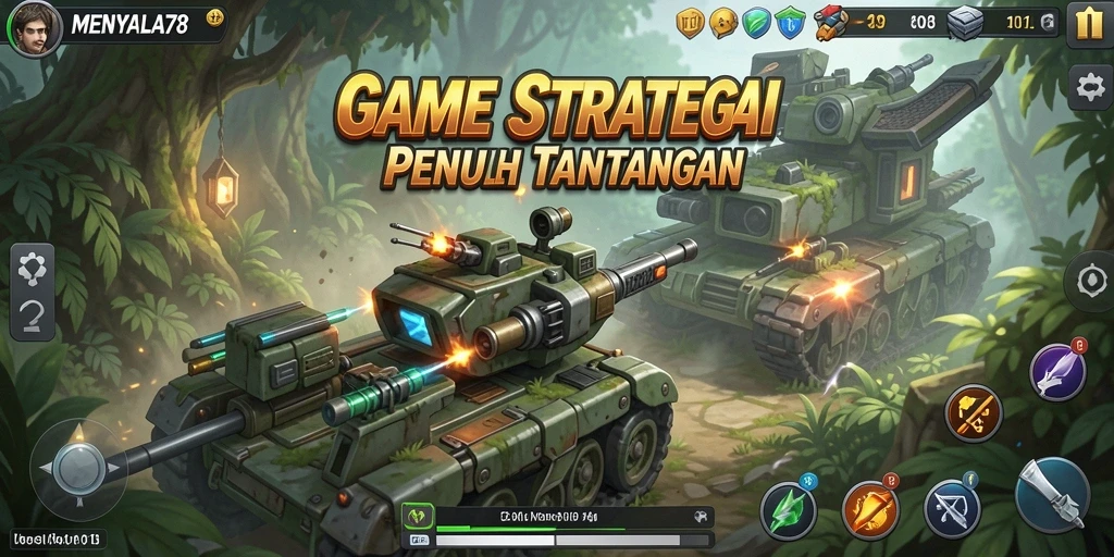 Tampilan menarik gameplay strategi MENYALA78.