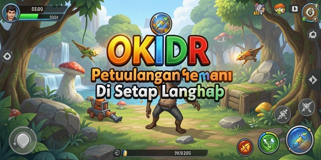 Gameplay OKIDR yang menantang dan mendebarkan dalam dunia petualangan.
