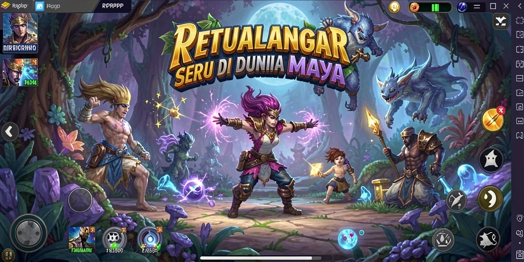 Tampilan gameplay RPRPRP dengan berbagai tantangan menarik.
