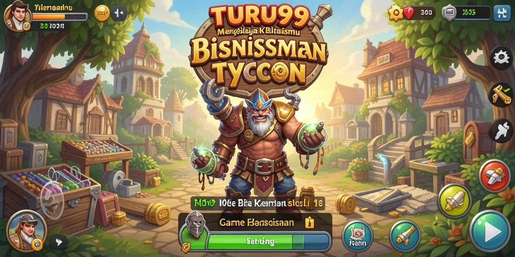 Tampilan menarik dari gameplay Tycoon TURU99 yang seru.
