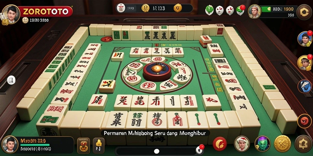 Tampilan gameplay Mahjong yang menarik dan seru di ZOROTOTO.
